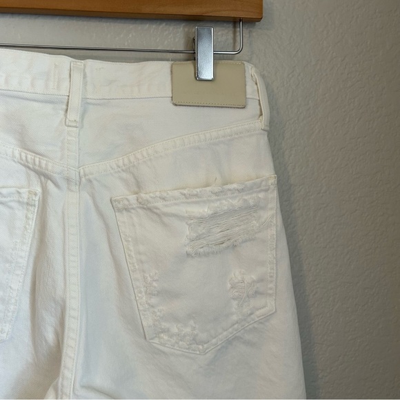 Citizens of Humanity Straight Leg Distressed Eva High Rise Baggy Jeans White, 27 - Picture 9 of 13